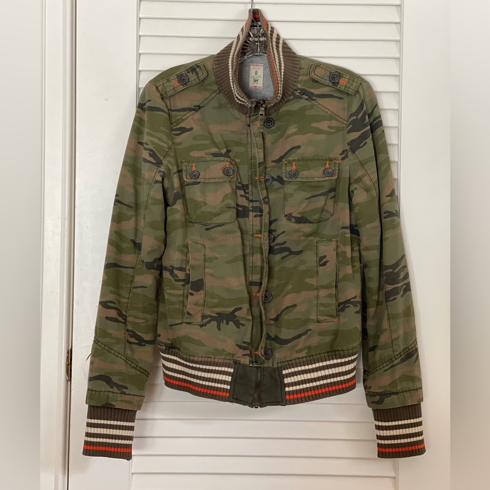 Free People camouflaged jacket
